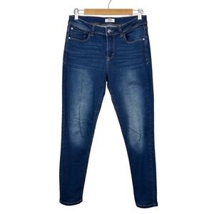 KENSIE Ankle Length Stretch Denim Skinny Jeans, Blue Wash, Size 6/28